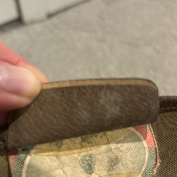 Authentic Gucci Supreme Monogram Vintage Tote Web Canvas & Leather 16x18 - Picture 10 of 16